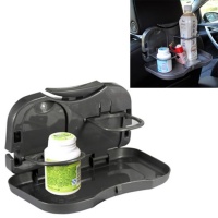 SUNSKYCH Car Rear Seat Multifunctional Folding Drink Holder Photo
