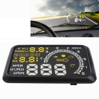 SDP W02 5.5" Car OBDII HUD Fuel Consumption Warning System Vehicle-mounted Head Up Display Projector with LED Photo