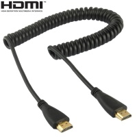 SDP 1.4 Version Gold Plated 19 Pin HDMI Male to HDMI Male Coiled Cable Support 3D / Ethernet Length: 60cm Photo