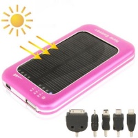 SDP 5000mAh Aluminum Housing Mobile Phone Emergency Power Station with Solar Charger for iPhone 5 / iPod touch 5 / Samsung i9500 / N7100 / Nokia Lumia 1020 / 920 / Sony Xperia L36h etc. Photo