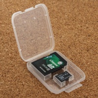SDP 100 piecess Transparent Plastic Storage Card Box for SD Card Micro SD Card Photo