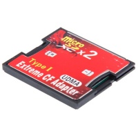 SUNSKYCH 2-Socket Micro SD to CF Compact Flash Memory Card Adapter Photo