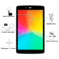 SDP 100 piecesS for LG G Tablet 7.0 / V400 0.4mm 9H Surface Hardness 2.5D Explosion-proof Tempered Glass Film Photo