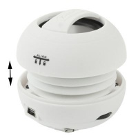 SDP Hamburger Style 3.5mm Jack Mini Revolution Stereo Speaker Built-in Rechargeable Battery Size: 60 x 60 x 44mm Photo