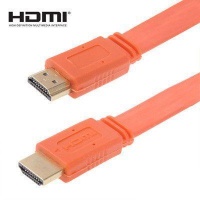 SDP 1.4 Version Gold Plated HDMI to HDMI 19Pin Flat Cable Support HD TV / XBOX 360 / PS3 / Projector / DVD Player etc Length: 1.5m Photo