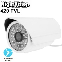 SDP 1 / 3" Sony 420TVL 6mm Fixed Lens Array LED & Waterproof Color CCD Video Camera without Bracket IR Distance: 50m Photo