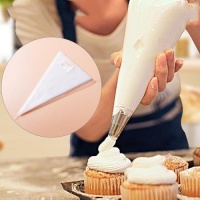 SDP 100 piecesS 14" Disposable Piping Bag Icing Fondant Cake Cream Decorating Pastry Tip Tools	-HC1325 Photo