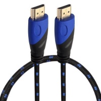 SDP 0.5m HDMI 1.4 Version 1080P Nylon Woven Line Blue Black Head HDMI Male to HDMI Male Audio Video Connector Adapter Cable Photo