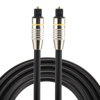 SDP 1.5m OD6.0mm Nickel Plated Metal Head Toslink Male to Male Digital Optical Audio Cable Photo