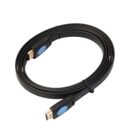 SDP 1.8m HDMI 2.0 Version 4K HD Noodle Line Gold-plated Head HDMI Male to HDMI Male Audio Video Connector Adapter Cable Photo