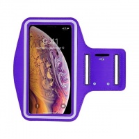 South African Importers Waterproof Sports Running Workout Gym Arm Band Case For iPhone 11 Pro XS Max XR X 8 7 6 6S Plus SE 5 5S 4S Pouch Belt Cover Bag - For iPhone XS Max / Sky Blue Photo
