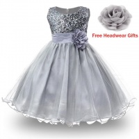 South African Importers 1-14 yrs teenagers Girls Dress Wedding Party Princess Christmas Dresse for girl Party Costume Kids Cotton Party girls Clothing - Royal blue / 9 Photo