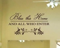 Imaging Architects "Bless this home and all who enter" Wall Tattoo / Decal Photo