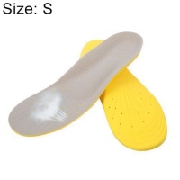 SDP 1 Pair PU Breathable Soft Sports Shock-absorbing Insole Sweat-absorbent Foot Pad Elastic Shoe Insert Size: S Photo