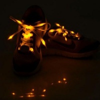 SDP 1 Pair LED Fluorescent Flat Shoelaces with Button Length: about 113cm Photo