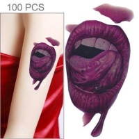 SDP 100 piecesS Halloween Terror Realistic Wound Blood Mouth Temporary Tattoo Sticker Photo