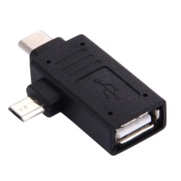 SUNSKYCH USB-C / Type-C Male Micro USB Male to USB 2.0 Female Adapter Photo