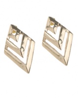 Vikson Diamond Shape Earrings Gold-tone Photo