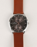 Skagen Holst Leather Watch Dark Brown Photo