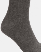 Falke Pure Cotton Casual Socks Charcoal Photo