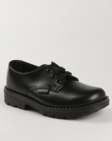 Bronx Men Boys Detention Lace Up School Shoes Black Photo