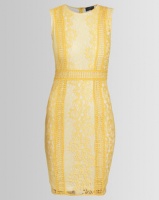 AX Paris Lace Bodycon Dress Yellow Photo