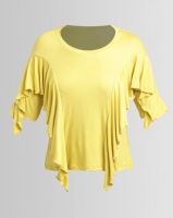 Slick May-Ling Frill Styled T-Shirt Chartruese Photo