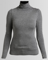 New Look Roll Neck Top Grey Photo