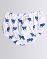 Kapas Baby Blue Cow Bloomers Blue/White Photo