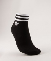 adidas Originals Ankle Socks Stripes 3PK Black/White Photo