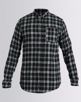 D-Struct Flannel Check Shirt Navy/Green Photo