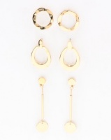 All Heart Circle 3 Pack Earring Set Gold-tone Photo