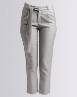 Colorado Cropped Belted Trousers Grey Photo