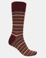 Falke Sensitive Stripe Socks Burgundy Photo