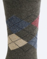 Falke Argyle Socks Charcoal Photo