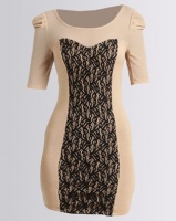 Vero Moda Bice 1/2 Knit Dress Nude Photo