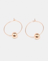 Miss Maxi Tone Circle Earrings Rose Gold-tone Photo