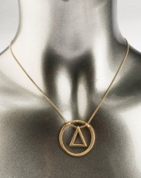 Miss Maxi Triangle Pendant Necklace Gold-tone Photo