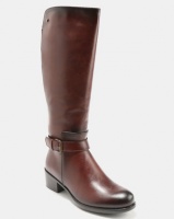 Pierre Cardin Mid Calf Boots With Buckle Detail Brown Photo