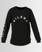 Silent Theory Printed Logo Sweatshirt Black Photo