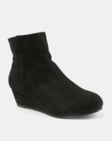Bata Wedge Dress Heel Boots Black Photo