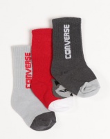 Converse 3 Pack Baby Socks Red Photo