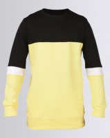 Unruly Colour Block Pullover Sweatshirt Yellow Photo