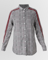 Brave Soul Woven Check Shirt With Tape Multi Photo