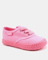 Tomy Takkies Infants Original Lace Up Sneakers Pink Photo