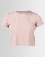 Paige Smith Crop T-Shirt Rib Blush Photo
