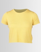 Paige Smith Crop T-Shirt Rib Yellow Photo