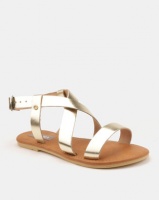 Utopia Leather Sandals Gold Photo