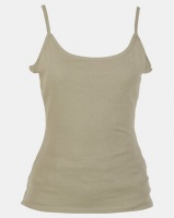 New Look Shoestring Strap Cami Olive Green Photo