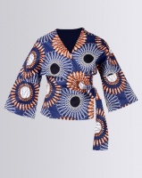 Kieke Wrap Top Multi Photo